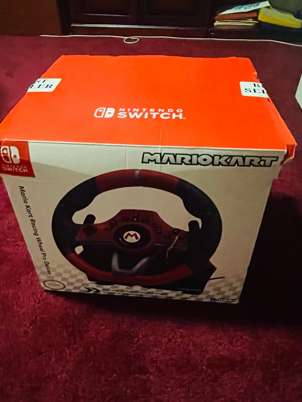 Nintendo Mario Kart Racing Wheel – Red and Black